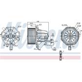 Pulseur d'air, ventilation habitacle NISSENS - 87215