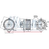 Pulseur d'air, ventilation habitacle NISSENS - 87233