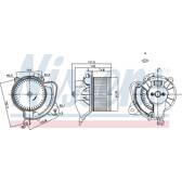 Pulseur d'air, ventilation habitacle NISSENS - 87243