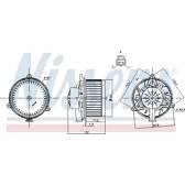 Pulseur d'air, ventilation habitacle NISSENS - 87248