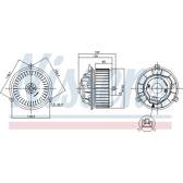 Pulseur d'air, ventilation habitacle NISSENS - 87249