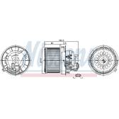 Pulseur d'air, ventilation habitacle NISSENS - 87261