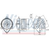 Pulseur d'air, ventilation habitacle NISSENS - 87265