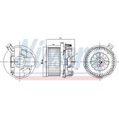 Pulseur d'air, ventilation habitacle NISSENS - 87267