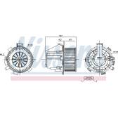 Pulseur d'air, ventilation habitacle NISSENS - 87281