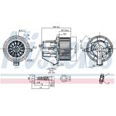 Pulseur d'air, ventilation habitacle NISSENS - 87294