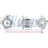 Pulseur d'air, ventilation habitacle NISSENS - 87359