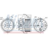 Pulseur d'air, ventilation habitacle NISSENS - 87481