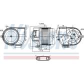 Pulseur d'air, ventilation habitacle NISSENS - 87487