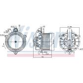 Pulseur d'air, ventilation habitacle NISSENS - 87495