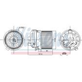 Pulseur d'air, ventilation habitacle NISSENS - 87508