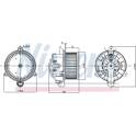 Pulseur d'air, ventilation habitacle NISSENS - 87536