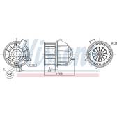 Pulseur d'air, ventilation habitacle NISSENS - 87617
