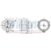Pulseur d'air, ventilation habitacle NISSENS - 87795
