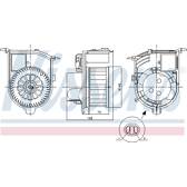 Pulseur d'air, ventilation habitacle NISSENS - 87843