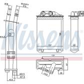 Radiateur chauffage NISSENS - 71459