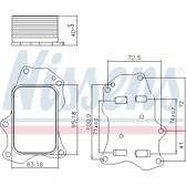 Radiateur d'huile NISSENS - 91234