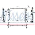 Radiateur moteur NISSENS - 606568