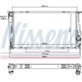 Radiateur moteur NISSENS - 60832