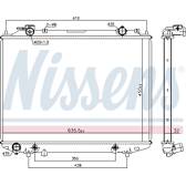Radiateur moteur NISSENS - 68535