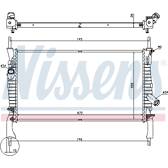 Radiateur moteur NISSENS - 69225