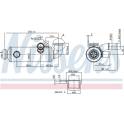 Radiateur (réaspiration des gaz d'échappement) NISSENS - 989274