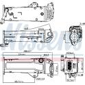 Radiateur (réaspiration des gaz d'échappement) NISSENS - 989284