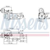 Radiateur (réaspiration des gaz d'échappement) NISSENS - 989289