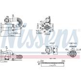 Radiateur (réaspiration des gaz d'échappement) NISSENS - 989453