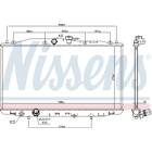 Radiator, engine cooling NISSENS - 68604