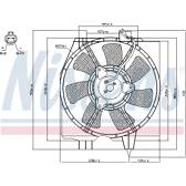 Radiator fan NISSENS - 85275
