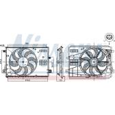 Radiator fan NISSENS - 85973