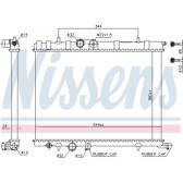 Radiatore, Raffreddamento motore NISSENS - 697731