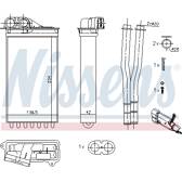 Scambiatore calore, Riscaldamento abitacolo NISSENS - 71161