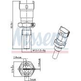 Sensor, Kühlmitteltemperatur NISSENS - 207019