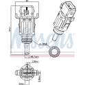Sensor, kylmedelstemperatur NISSENS - 207010