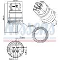 Sensor, kylmedelstemperatur NISSENS - 207090