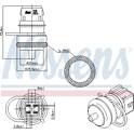Sensor, temperatura del refrigerante NISSENS - 207000