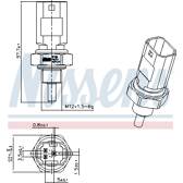 Sensor, temperatura del refrigerante NISSENS - 207001