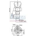 Sensor, temperatura del refrigerante NISSENS - 207060