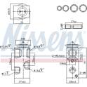Válvula de expansão, ar condicionado NISSENS - 999453