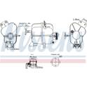 Vase d'expansion, bocal liquide de refroidissement NISSENS - 996343