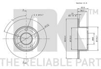 Brembo Jeu De 2 Disques De Frein Arrière Plein 239x9 Mm – Qualité Origine Pour Honda Accord, Civic, CRX, NSX, Prelude