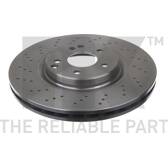 ATEC Germany 2 Disques De Frein Avant 288 Mm - Compatible Mercedes Classe C, CLK, E, SLK