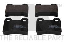 Rear brake pad set