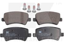 Rear brake pad set