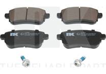 Rear brake pad set