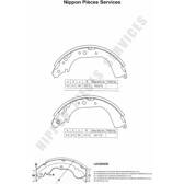 Brake Shoe Set NPS - N350N40