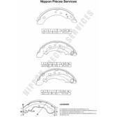 Brake Shoe Set NPS - N350N50