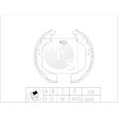 Brake Shoe Set NPS - N350N55
